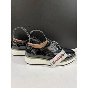 DADAWEN Women's Black Platform Oxford Size 8.5 SKU 6216